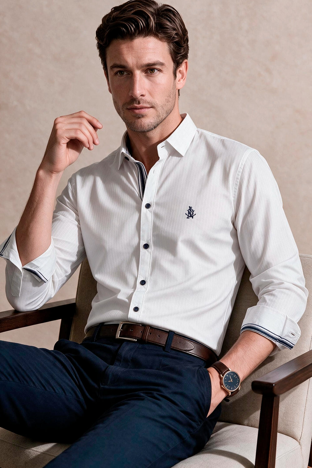 Camisa Navigation Crew - Slim Fit