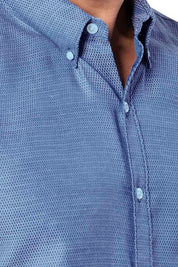 Camisa Navigation Azul - Slim Fit
