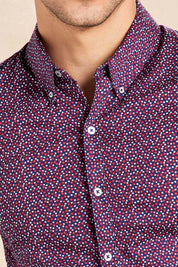 Camisa Manga Corta Prints - Slim Fit