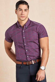 Camisa Manga Corta Prints - Slim Fit
