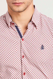 Camisa Navigation Cuadros Diagonal
