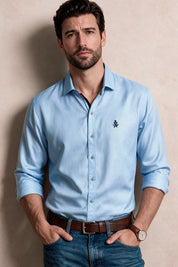 Camisa Blue Navigation - Custom Fit