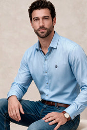 Camisa Blue Navigation - Custom Fit