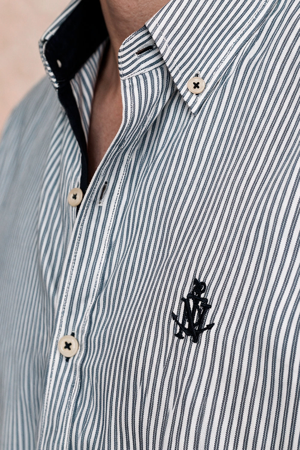 Camisa Navigation Doble Raya - Slim Fit