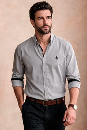 Camisa Navigation Doble Raya - Slim Fit