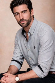 Camisa Navigation Doble Raya - Slim Fit