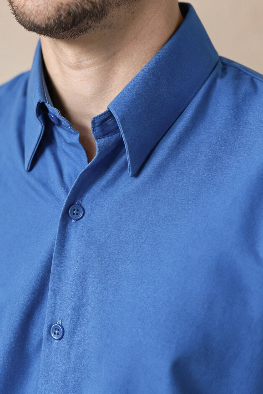 Camisa Blue Royal - Custom Fit
