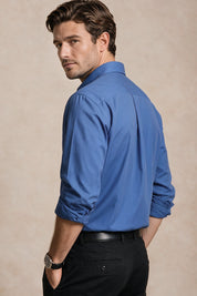 Camisa Blue Royal - Custom Fit