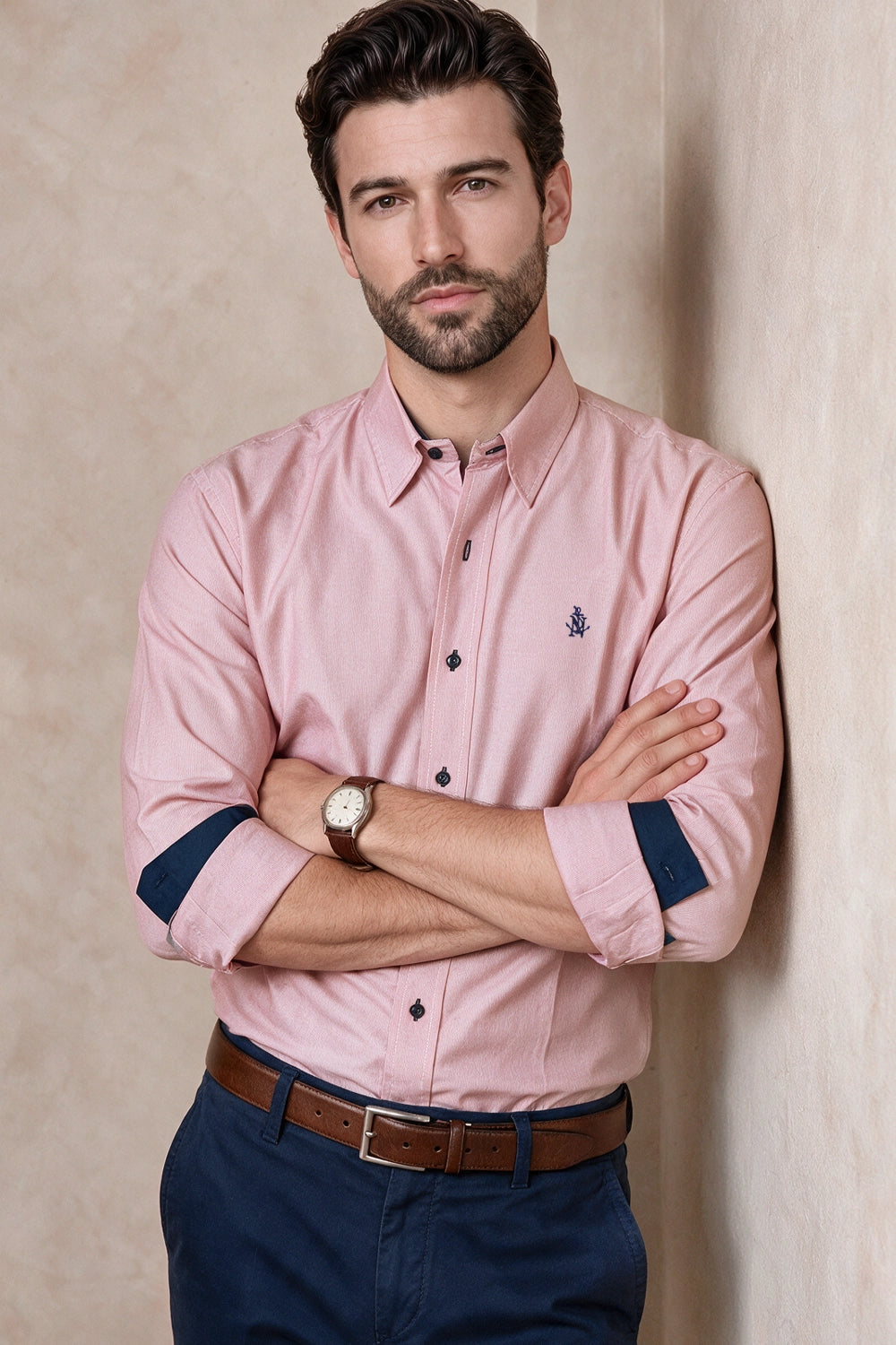 Camisa Navigation Sailor Raya - Slim Fit