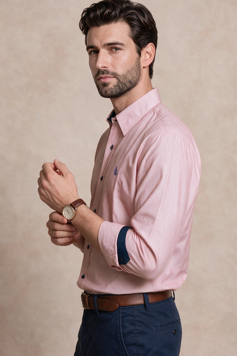 Camisa Navigation Sailor Raya - Slim Fit