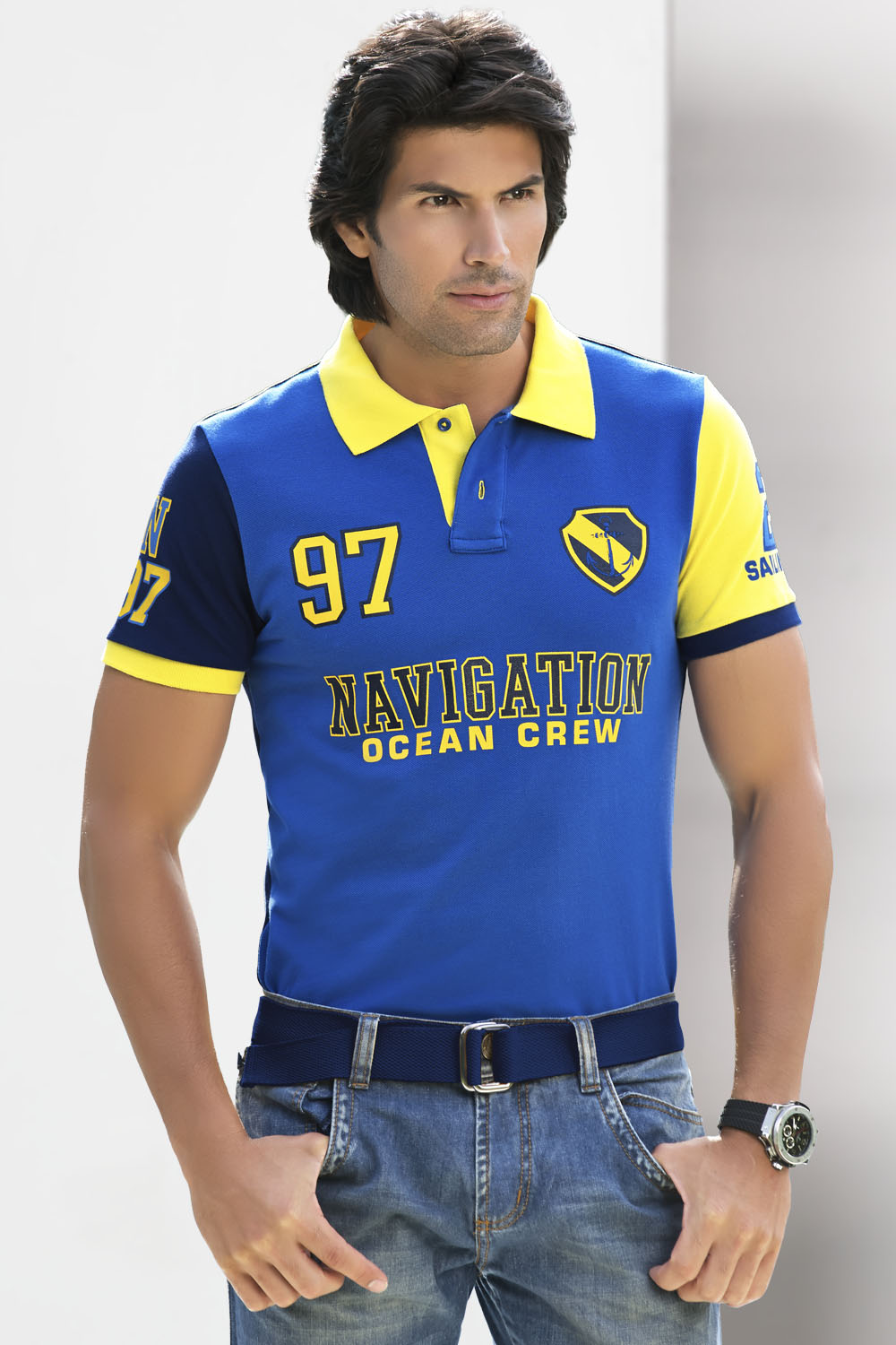 Polo Bloques Ocean Crew