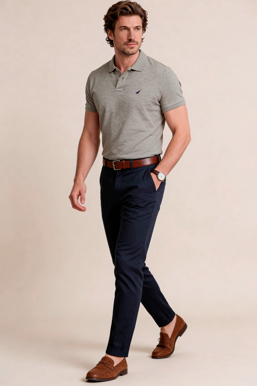 Polo Maritime Ocean - Pique Stretch