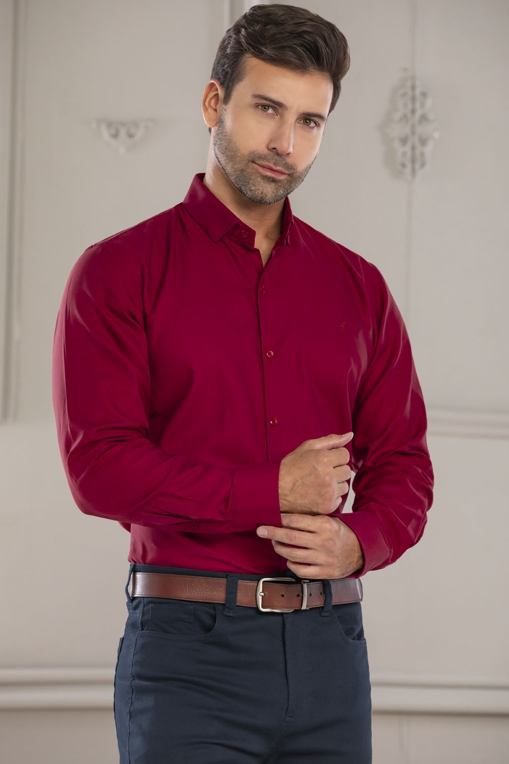 Camisa Tucson - Slim Fit - Algodón Satín