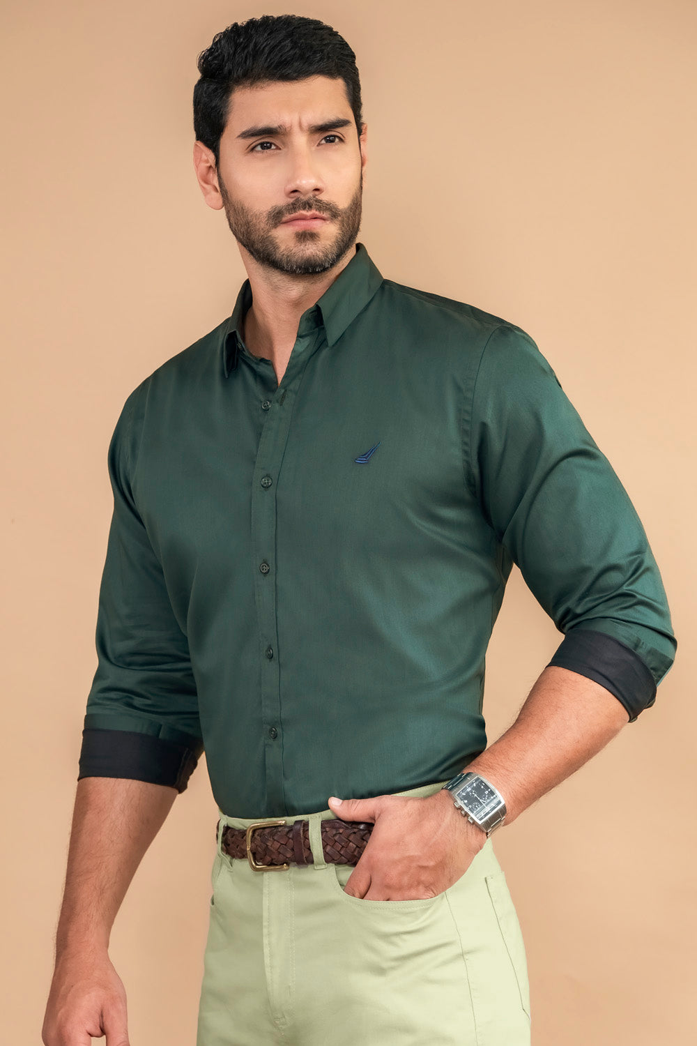Camisa Premium Hudson - Modern Fit - Algodon Pima
