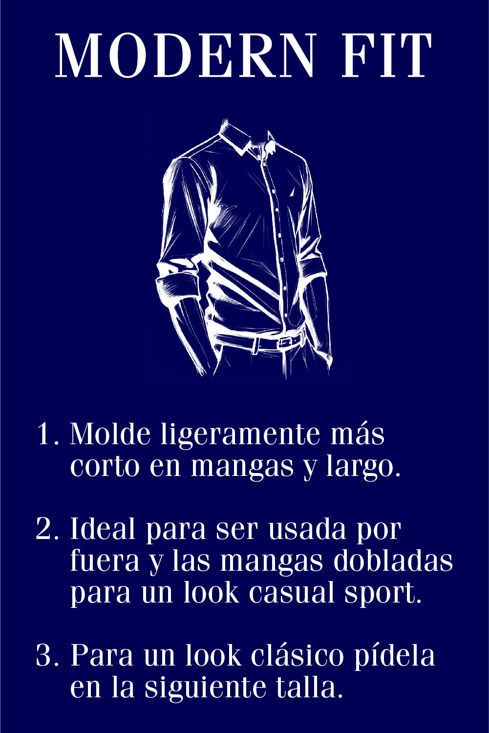 Camisa Premium Hudson - Modern Fit - Algodon Pima