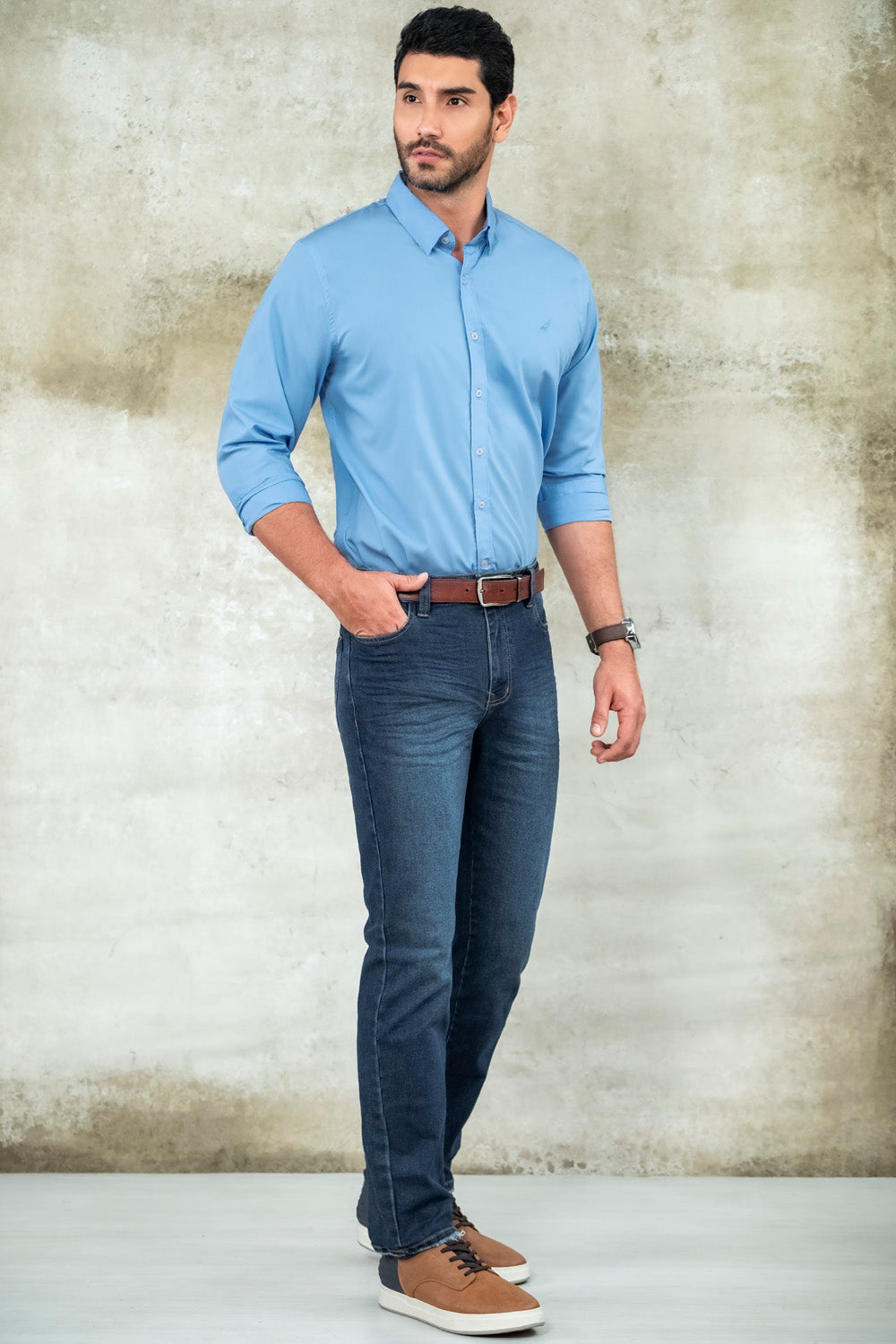 Camisa Premium Michigan - Modern Fit - Algodon Pima