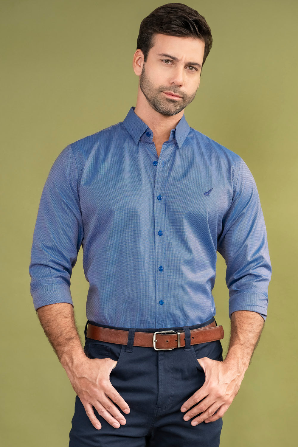 Camisa Premium Fort Wayne - Modern Fit - Algodon Pima