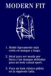 Camisa Premium Fort Wayne - Modern Fit - Algodon Pima