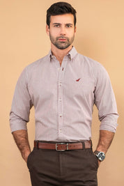 Camisa Premium Hudson Rayas - Modern Fit - Algodon Pima