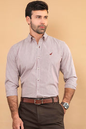 Camisa Premium Hudson Rayas - Modern Fit - Algodon Pima