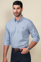Camisa Premium Hudson Rayas - Modern Fit - Algodon Pima