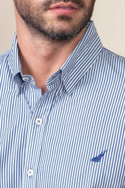 Camisa Premium Hudson Rayas - Modern Fit - Algodon Pima