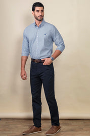 Camisa Premium Hudson Rayas - Modern Fit - Algodon Pima