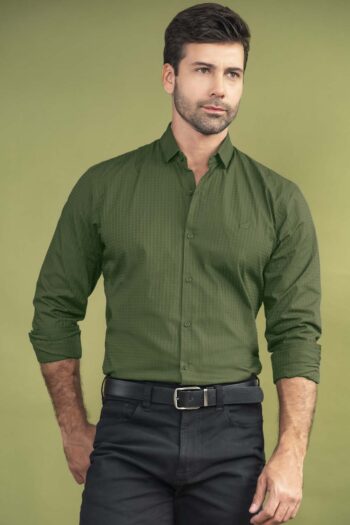 Camisa Premium Dobby - Slim Fit - Algodón